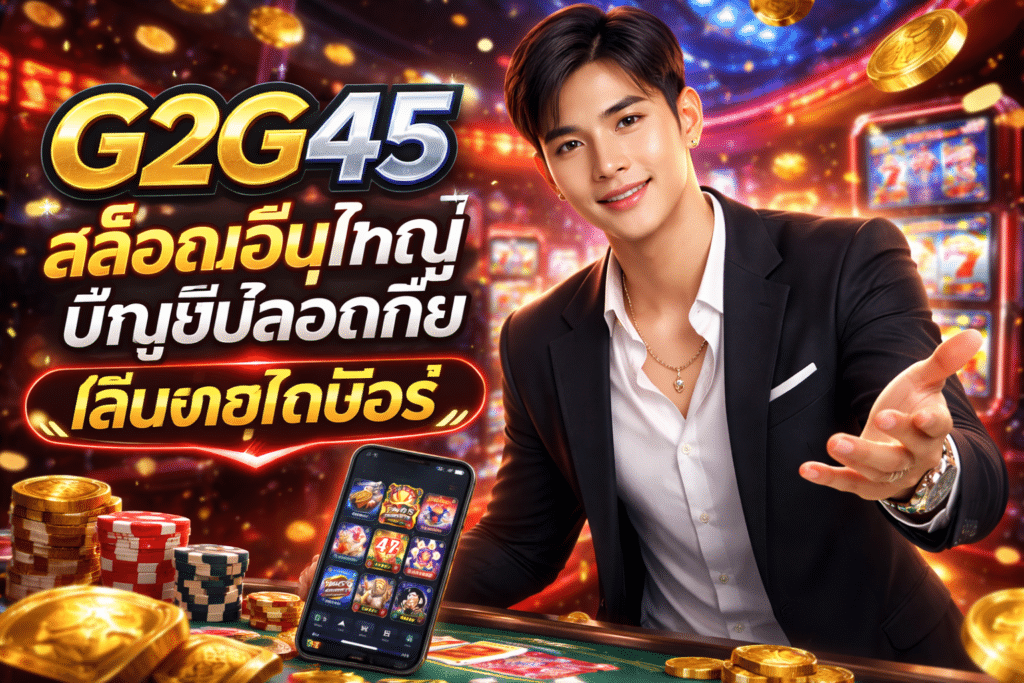 G2G45 สล็อตเว็บใหญ่ บัญชีปลอดภัย เล่นง่ายได้ชัวร์